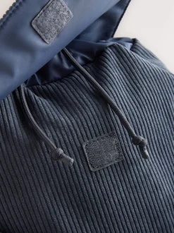 Next Velours côtelé bleu - Sac à dos monstre Best