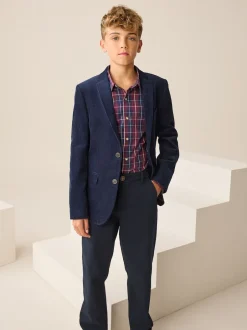Next Velours côtelé bleu marine - Blazer (3-16ans) Outlet