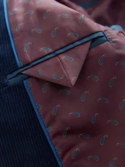 Next Velours côtelé bleu marine - Blazer (3-16ans) Outlet