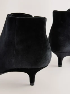 Next Velours noir - Bottes Forever Comfort® Kitten heel Hot