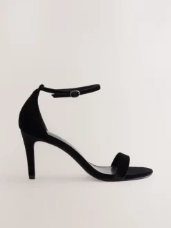 Next Velours noir - Sandales Forever Comfort® à talons et brides Discount