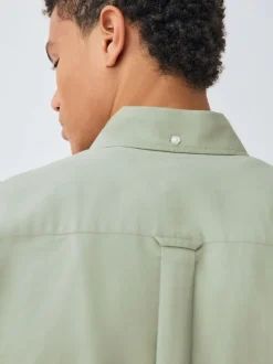 Next - Ajustement régulier - Chemise Oxford à manches longues vert Clearance