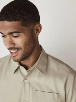 Next - Ajustement régulier - Chemise Oxford à manches longues vert Hot