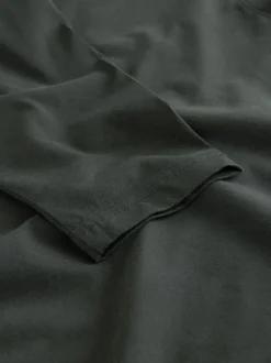 Next - Ajustement régulier - T-shirt à manches longues de cou d'équipage Vert Discount