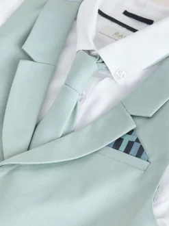 Baker by Ted Baker Vert - ensemble gilet, chemise et cravate Discount