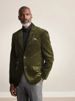 Next Vert - Blazer en velours côtelé italien Signature Duca Visconti coupe régulière Best