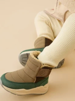 KIDLY by MORI Vert - Bottes de neige matelassées Online