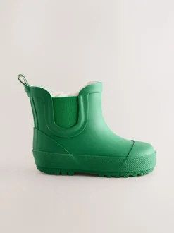 Next - Bottines en caoutchouc avec doublure chaude Vert Clearance
