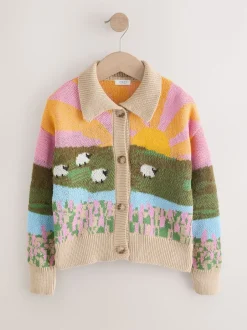 Next Vert - Cardigan Sheep Farm Scene (3-16ans) New