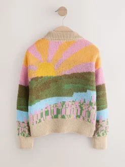 Next Vert - Cardigan Sheep Farm Scene (3-16ans) New