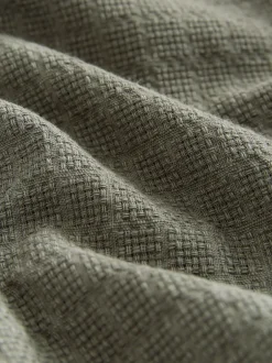 Next Vert - Chemise Coupe classique texturée à manches longues gaufrée Discount