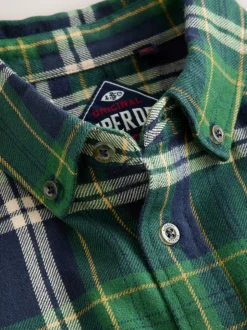 Superdry Vert - Chemise à carreaux Clearance