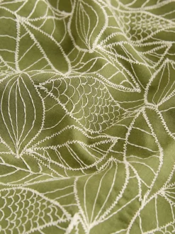 Next Vert - Chemise Tile texturée brodée à manches courtes Outlet