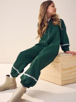Next Vert - Combinaison imperméable zippée à capuche (12mois -10ans)