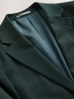 Next Vert - Coupe ajustée Flannel Costume Veste Sale