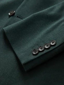 Next Vert - Coupe ajustée Flannel Costume Veste Sale