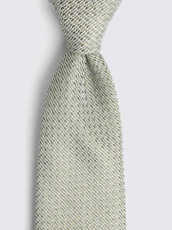 MOSS - Cravate Grenadine Vert New