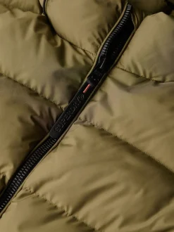 Superdry - Doudoune de sport à capuche Vert Discount