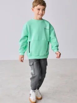 Baker by Ted Baker Vert - Ensemble jogging sweat et cargo Clearance