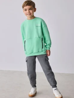 Baker by Ted Baker Vert - Ensemble jogging sweat et cargo Clearance