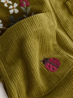 Next Vert - Ensemble salopette et collants en velours côtelé à imprimé fleuri (3mois -6ans) Hot