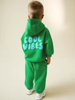 Next Vert - Ensemble sweat à capuche et jogging imprimé Cool Vibes (3mois7ans) Hot