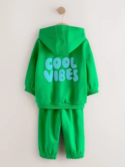 Next Vert - Ensemble sweat à capuche et jogging imprimé Cool Vibes (3mois7ans) Hot