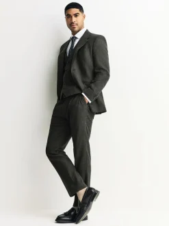 Next Vert - Gilet de costume en laine mérinos mélangée Hot