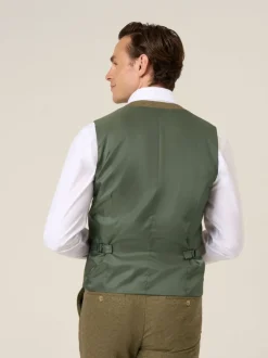 Skopes Vert - Gilet de costume texturé Fox Clearance