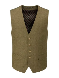 Skopes Vert - Gilet de costume texturé Fox Clearance