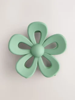 Next Vert - Griffe à cheveux à fleurs mates Hot