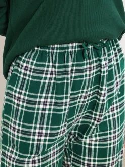 Long Tall Sally Vert - Pyjama Carreaux Outlet