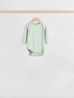 Next vert - Lot de 5 bodys à manches longues pour bébé Clearance