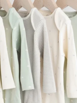 Next vert - Lot de 5 bodys à manches longues pour bébé Clearance