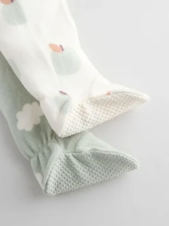 Next vert - Lot de 2 dors-bien bébé en micro polaire avec fermeture éclair bidirectionnelle Discount