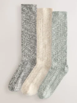 Next Vert - Lot de 3 paires de chaussettes en coton souple Sale