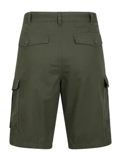 Mountain Warehouse - Mens Lakeside 100% Cotton Cargo Shorts Vert Best