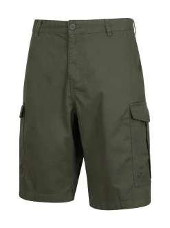 Mountain Warehouse - Mens Lakeside 100% Cotton Cargo Shorts Vert Best
