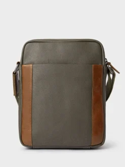 Osprey London Vert - The Small Grantham Besace Sac en toile cirée et cuir