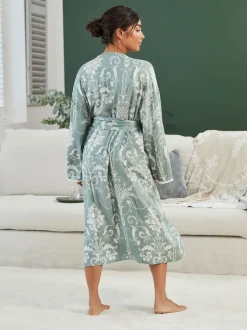 Laura Ashley - Peignoir Josette Vert Sale