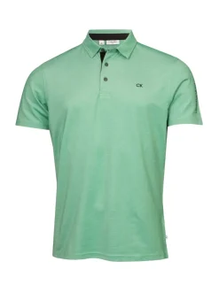 Calvin Klein Golf - Polo Uni Vert Discount