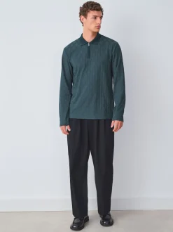 Next Vert - Polos chics à col zippé Best