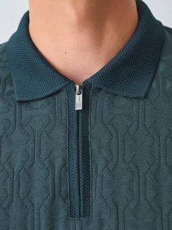 Next Vert - Polos chics à col zippé Best