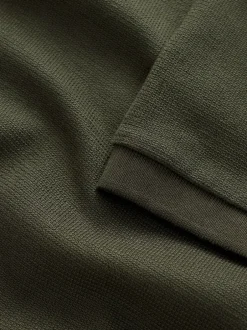 Next - Polos texturé Coupe classique Vert Sale