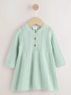 Next vert - Robe bébé en maille (0mois à2ans) New