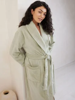 Chelsea Peers Vert - Robe de chambre 100% coton éponge Discount