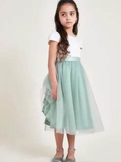 Monsoon Vert - Robe de demoiselle d’honneur en tulle Outlet