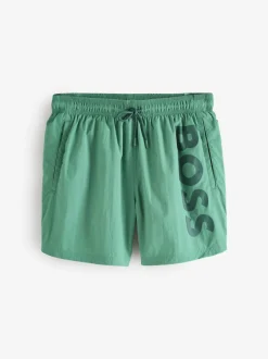 BOSS Vert - Short de bain Octopus à logo Clearance