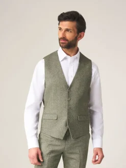 Skopes - Jude Tweed Coupe sur mesure Suit Gilet Vert Best
