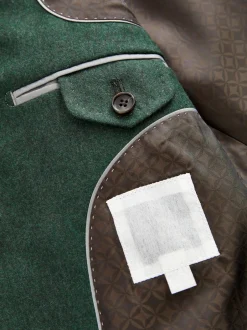 Next Vert - Slim Fit (Slim Fit) - Veste de costume en flanelle de laine et cachemire mélangées Signature Zignone Discount